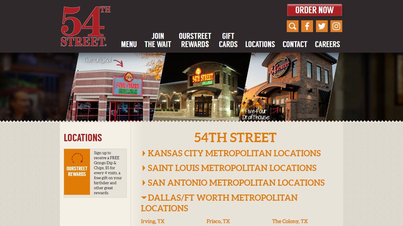 54th Street | Restaurant Locations